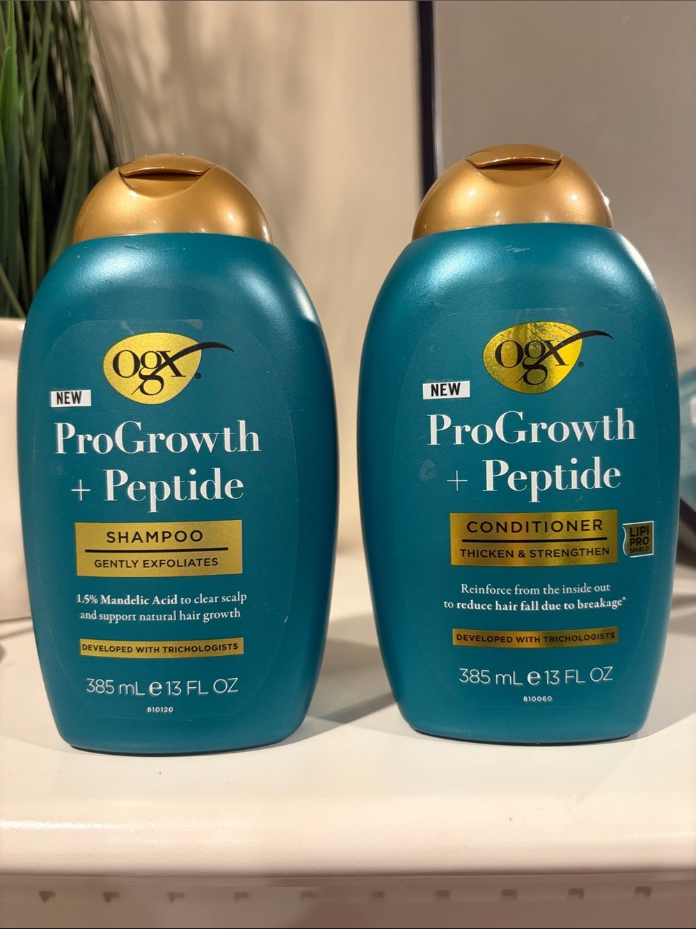 OGX ProGrowth + Peptide Shampoo & Conditioner - BRAND NEW UNUSED!!   hair beauty